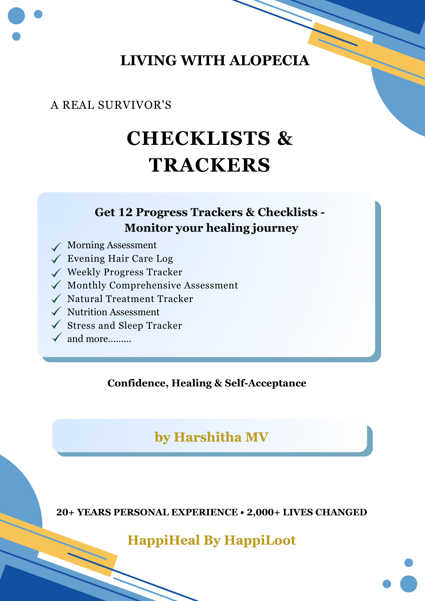 Checklists & Trackers for Hair care