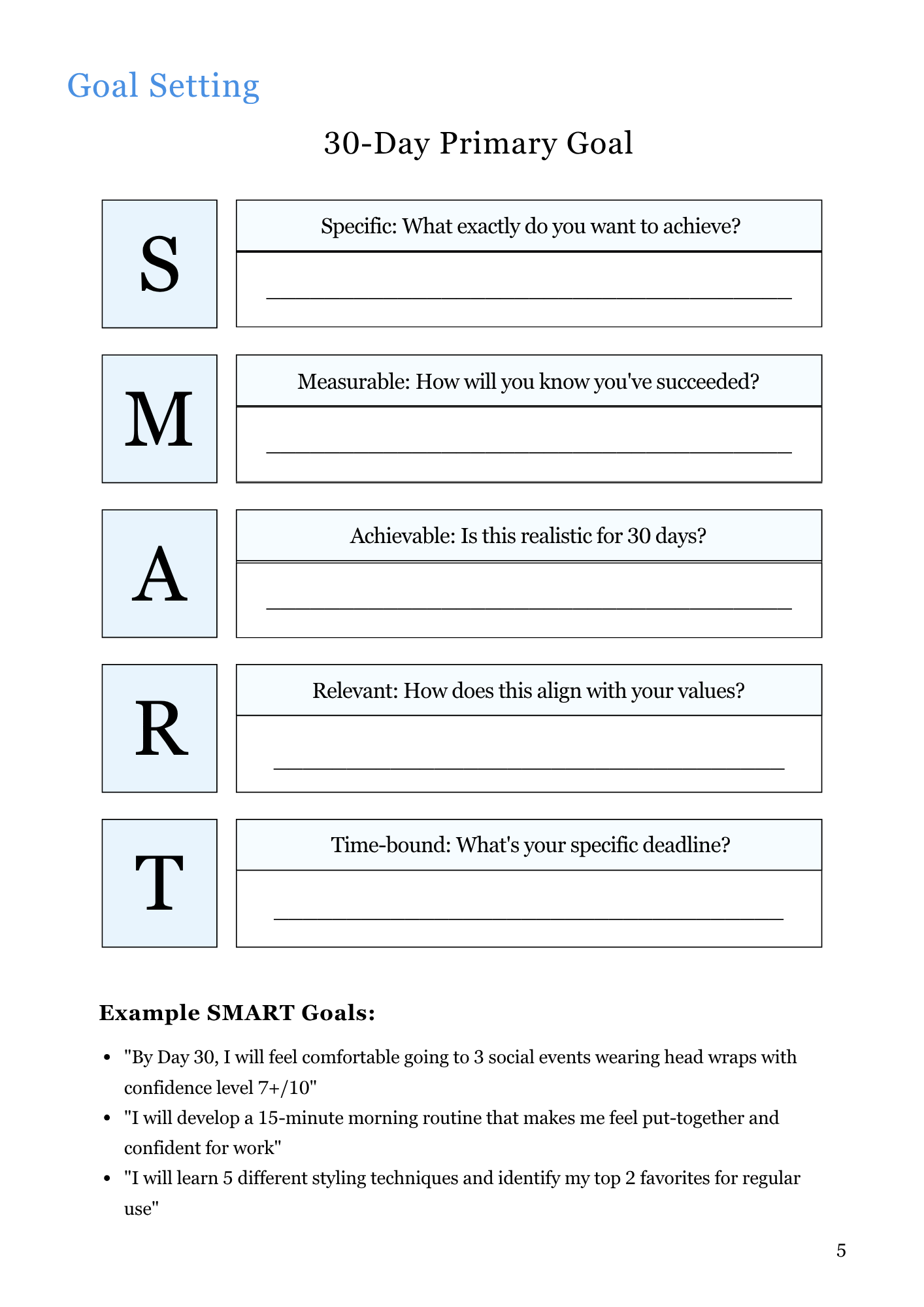 30-DAY ALOPECIA ACTION PLANNER