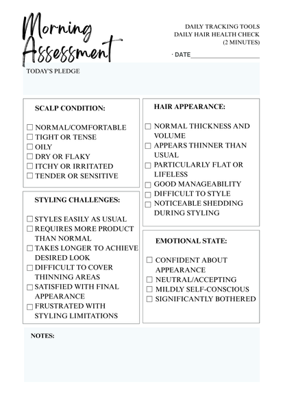 Haircare Checklists & Trackers